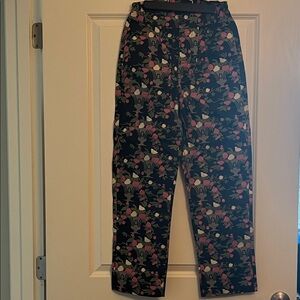 Lazy Oaf Black Floral trousers